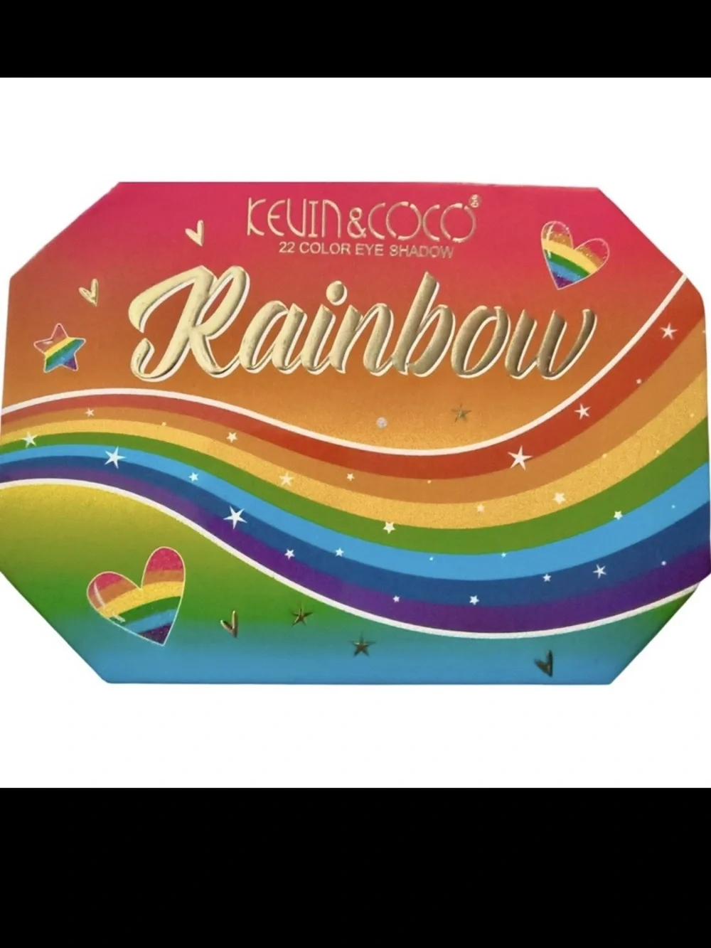 Kevin & CoCo Rainbow 22 color eyeshadow palette Colorful makeup palette